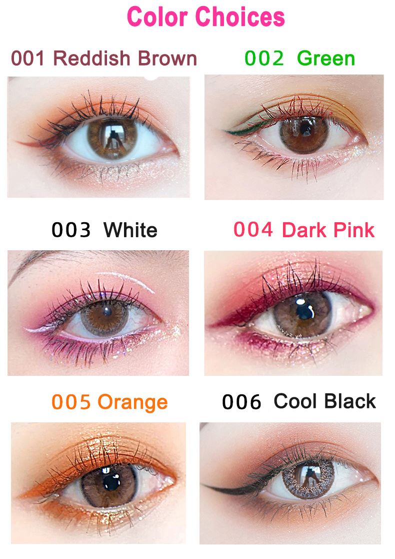Color choices 001-006 Color choices 001-006