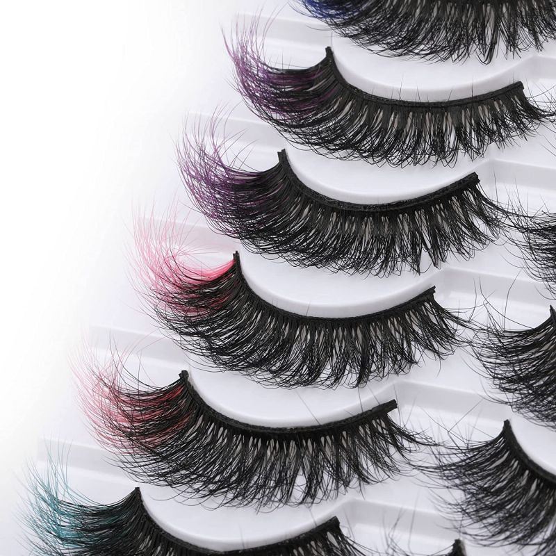 color strip lashes