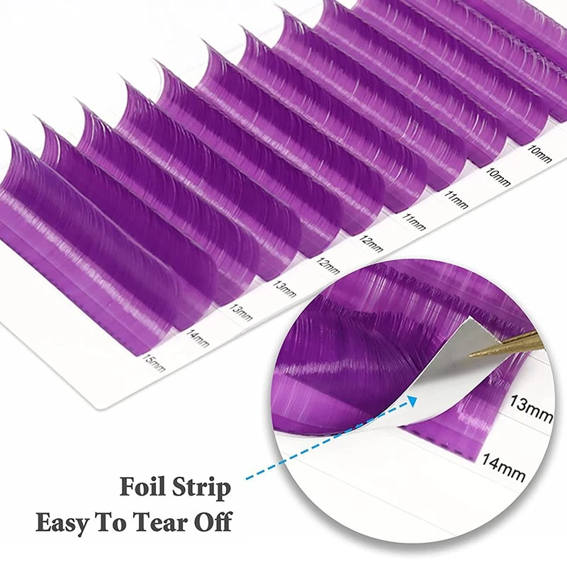 purple color lashes
