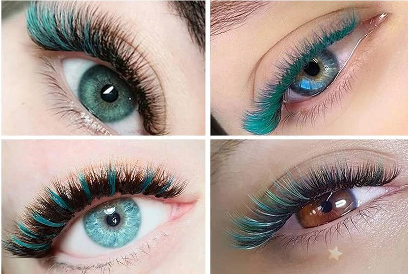 green beauty lashes